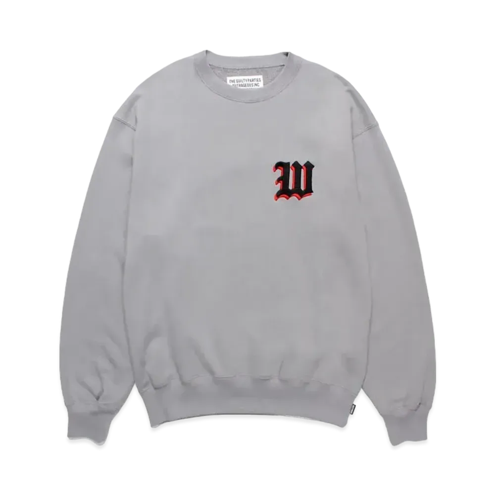 WACKO MARIA Middle Weight Sweat Shirt "Gray"