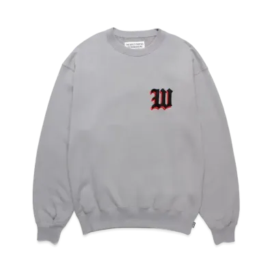 WACKO MARIA Middle Weight Sweat Shirt "Gray"