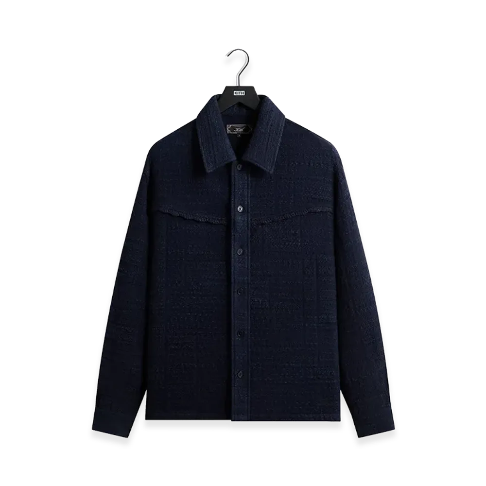 Kith Patchwork Tweed Johnson Shirt "Nocturnal"