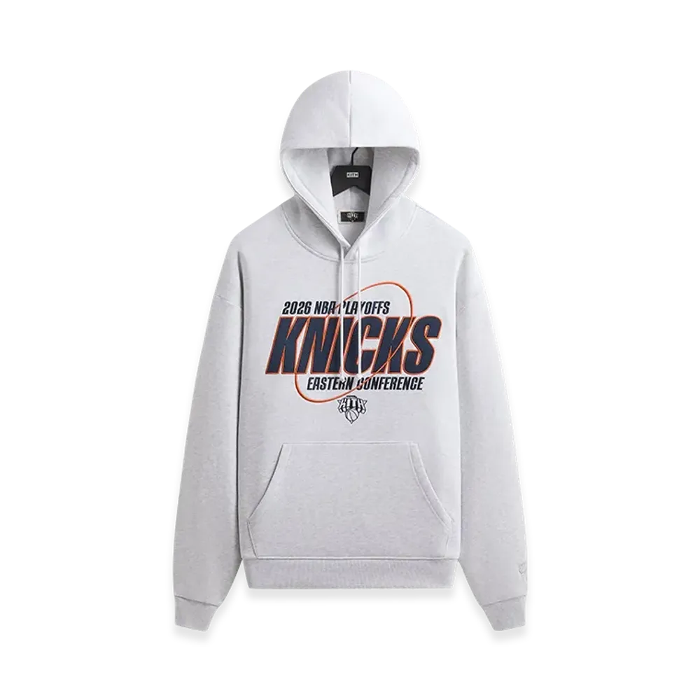 Kith x The New York Knicks Playoffs Nelson Hoodie "Light Heather Grey"