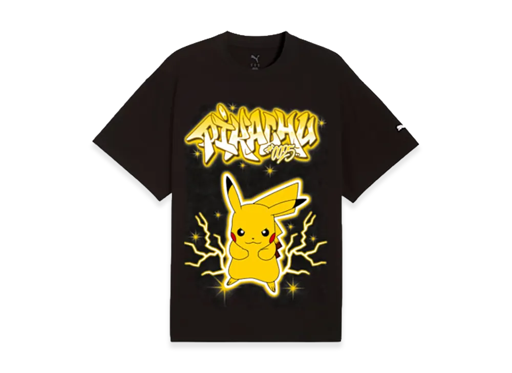 PUMA x Pokemon Pikachu S/S Tee "PUMA Black"