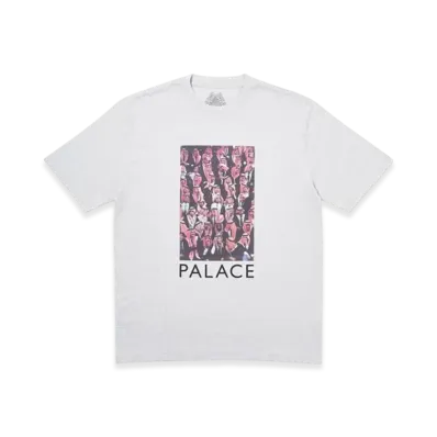PALACE Large Up T-Shirt "Grey Marl"