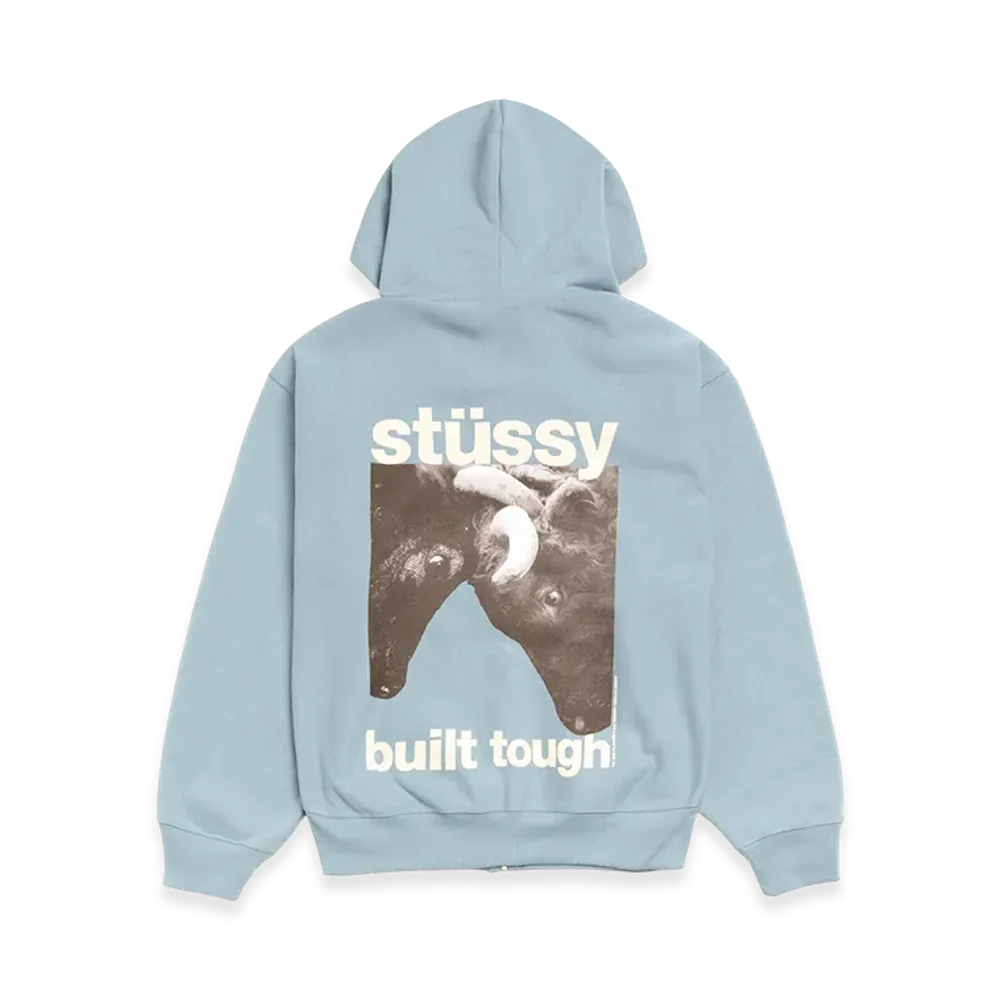 Stussy Built Tough Zip Hoodie "Slate"
