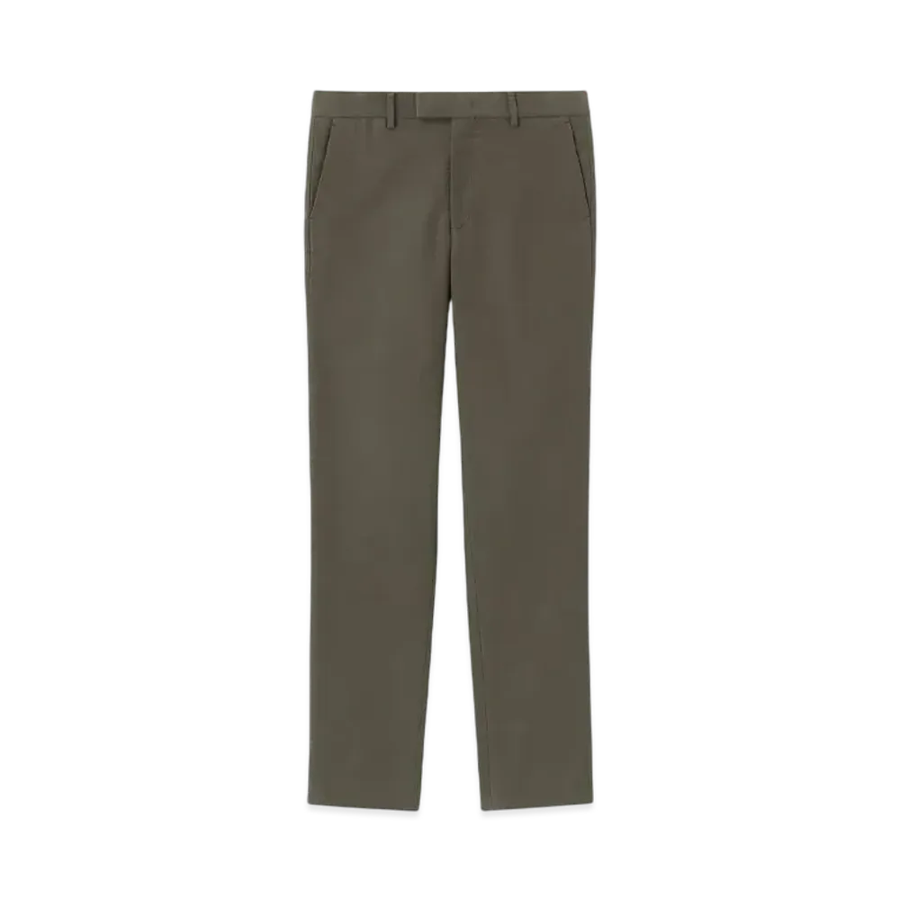 Paul Smith Cotton Flannel Tapered Pants "Khaki"