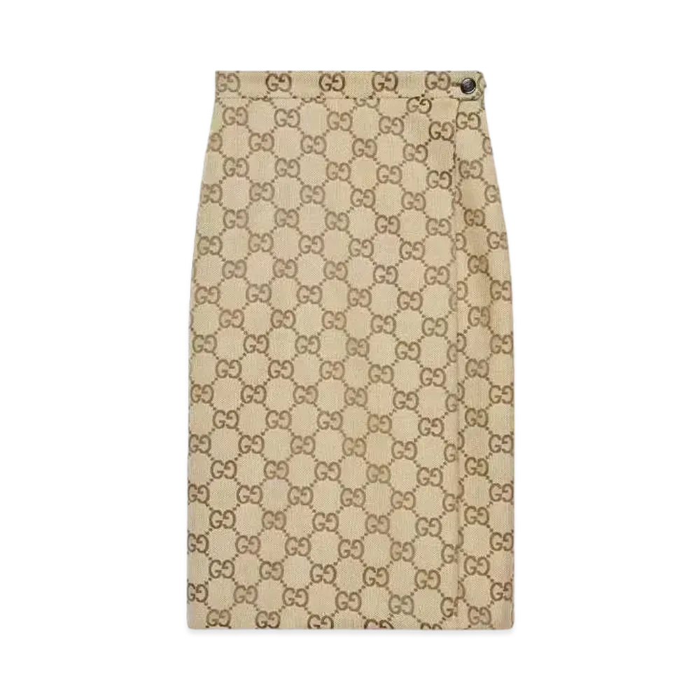 GUCCI x BALENCIAGA The Hacker Maxi GG Skirt "Beige"
