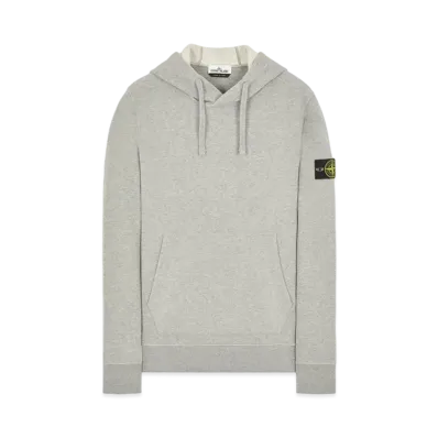 Stone Island 64120 BRUSHED COTTON FLEECE "Dust Grey"