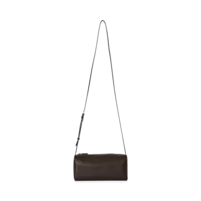 The Row Women's 90's Leather Crossbody Bag "Ebony Brown"