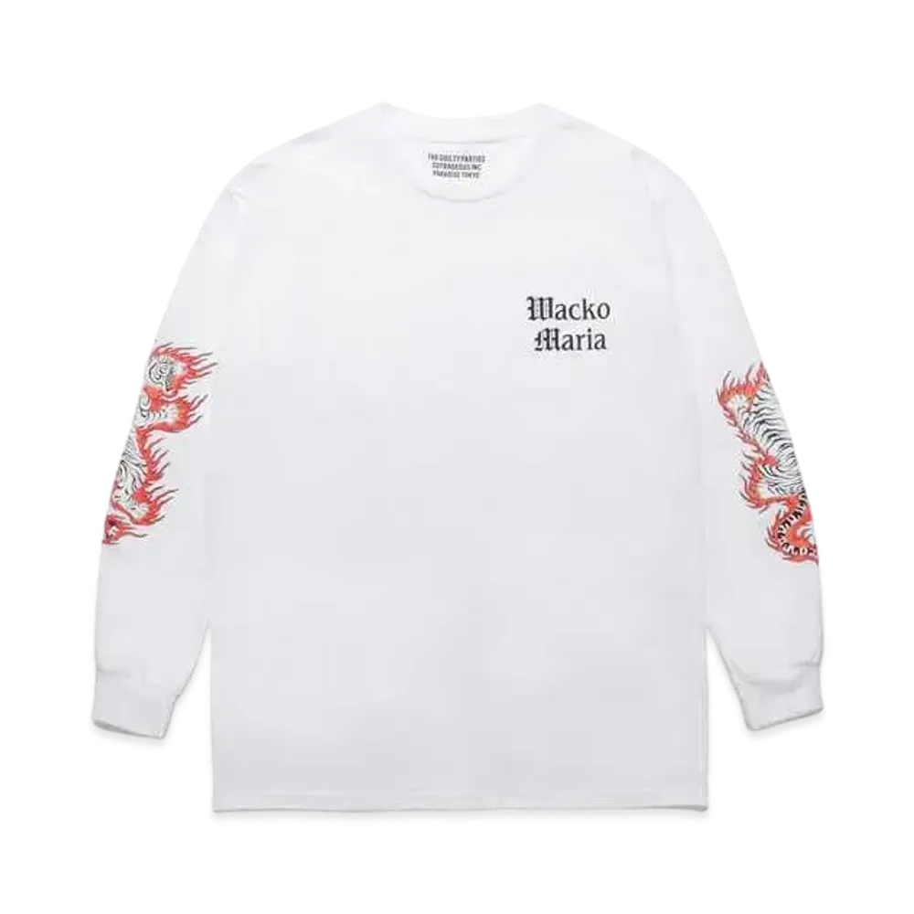 WACKO MARIA TIM LEHI / Long Sleeve T-Shirt "White"