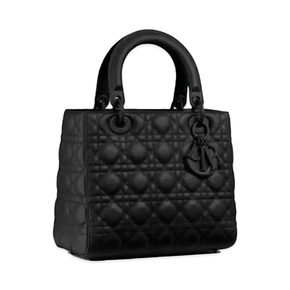 Dior Medium Ultramatte Lady Dior Bag "Black"