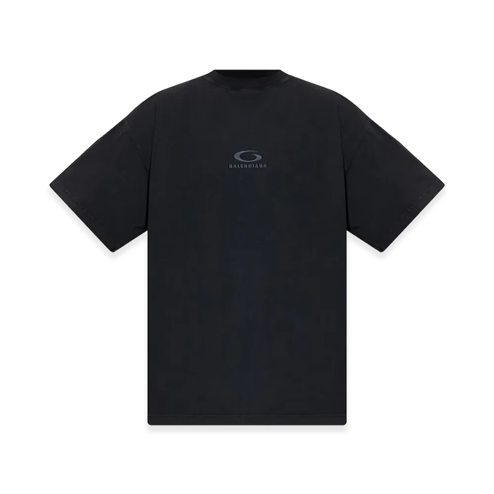 BALENCIAGA Loop Sports Icon Oversize T-shirt "Faded Black"