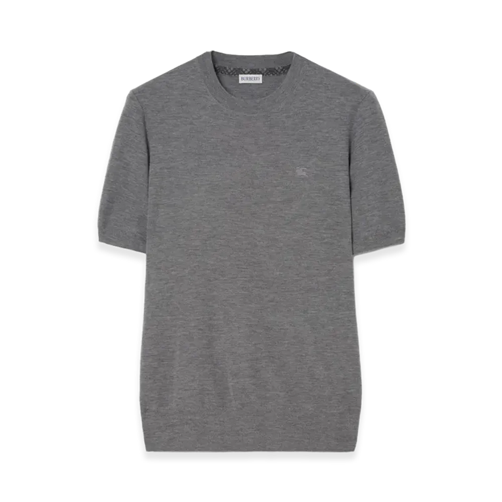 Burberry Cashmere Top "Mid Grey Melange"