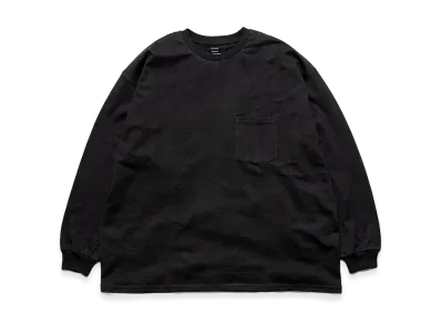 Graphpaper L/S Oversized Pocket Tee "Black"