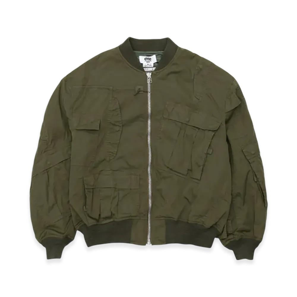 JUNYA WATANABE MAN x Needles Cotton Nylon Oxford W Name "Khaki"