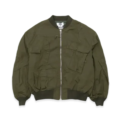 JUNYA WATANABE MAN x Needles Cotton Nylon Oxford W Name "Khaki"