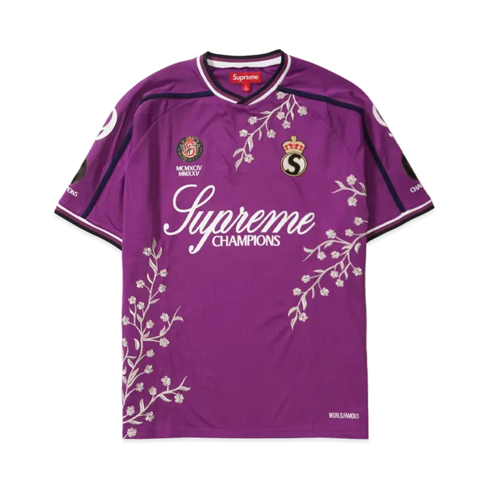 Supreme Floral Soccer Jersey "Purple"