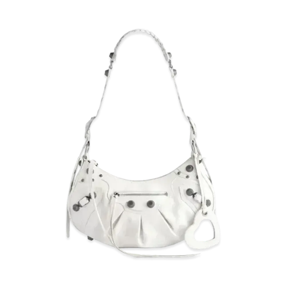 BALENCIAGA Le Cagole Small Shoulder Bag "White"