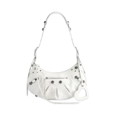BALENCIAGA Le Cagole Small Shoulder Bag "White"
