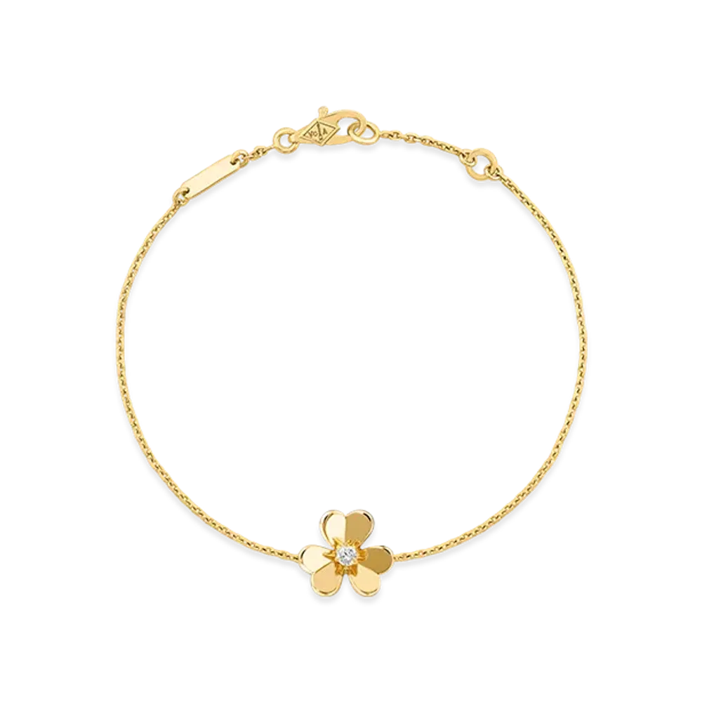 Van Cleef & Arpels Frivole bracelet mini model "18K Yellow gold/Diamond"