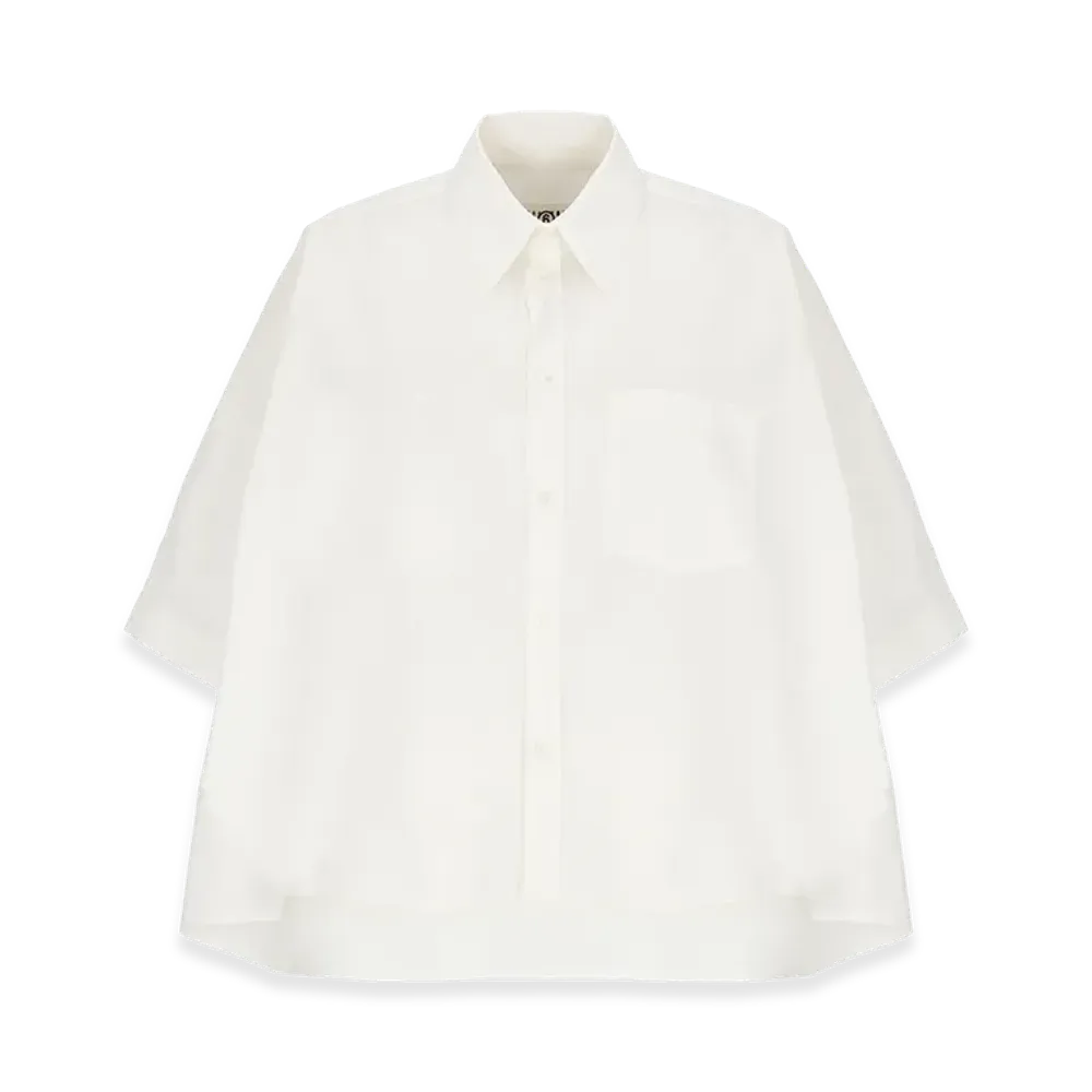 MM6 Maison Margiela Women's Cropped Shirt "White"