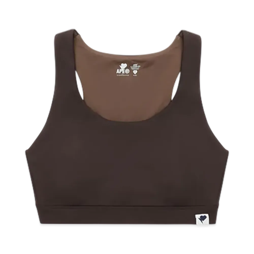 A BATHING APE APEE T Back Sport Bra "Brown"