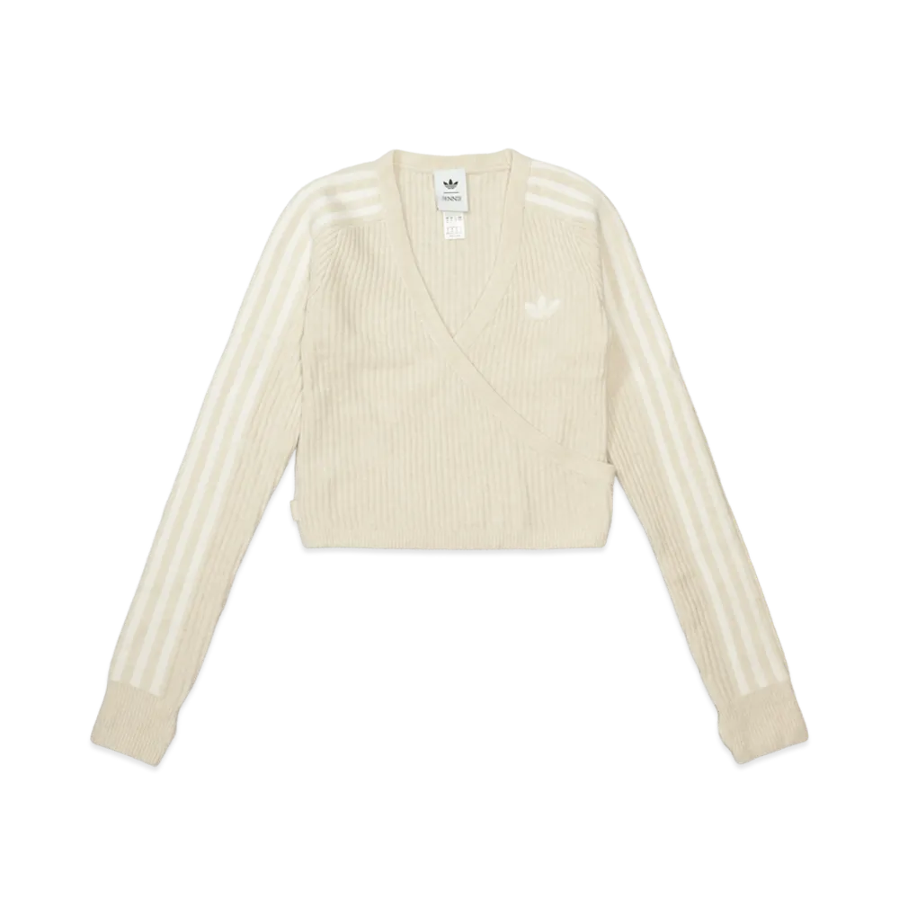 adidas Adiluna Season 2 x BLACKPINK JENNIE Women's Knit Wraparound Cardigan "Ivory"