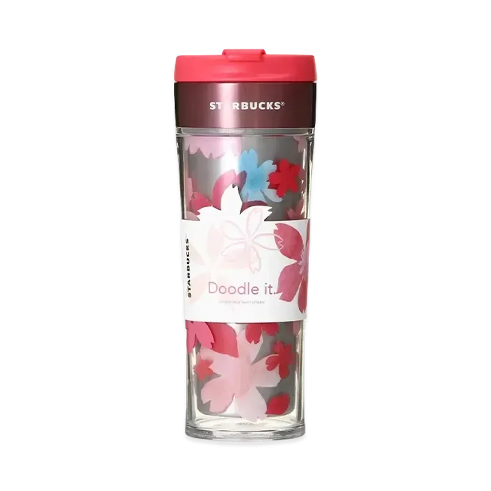 STARBUCKS Sakura 2018 Stainless Create Your Tumbler Clear 473ml "Pink"