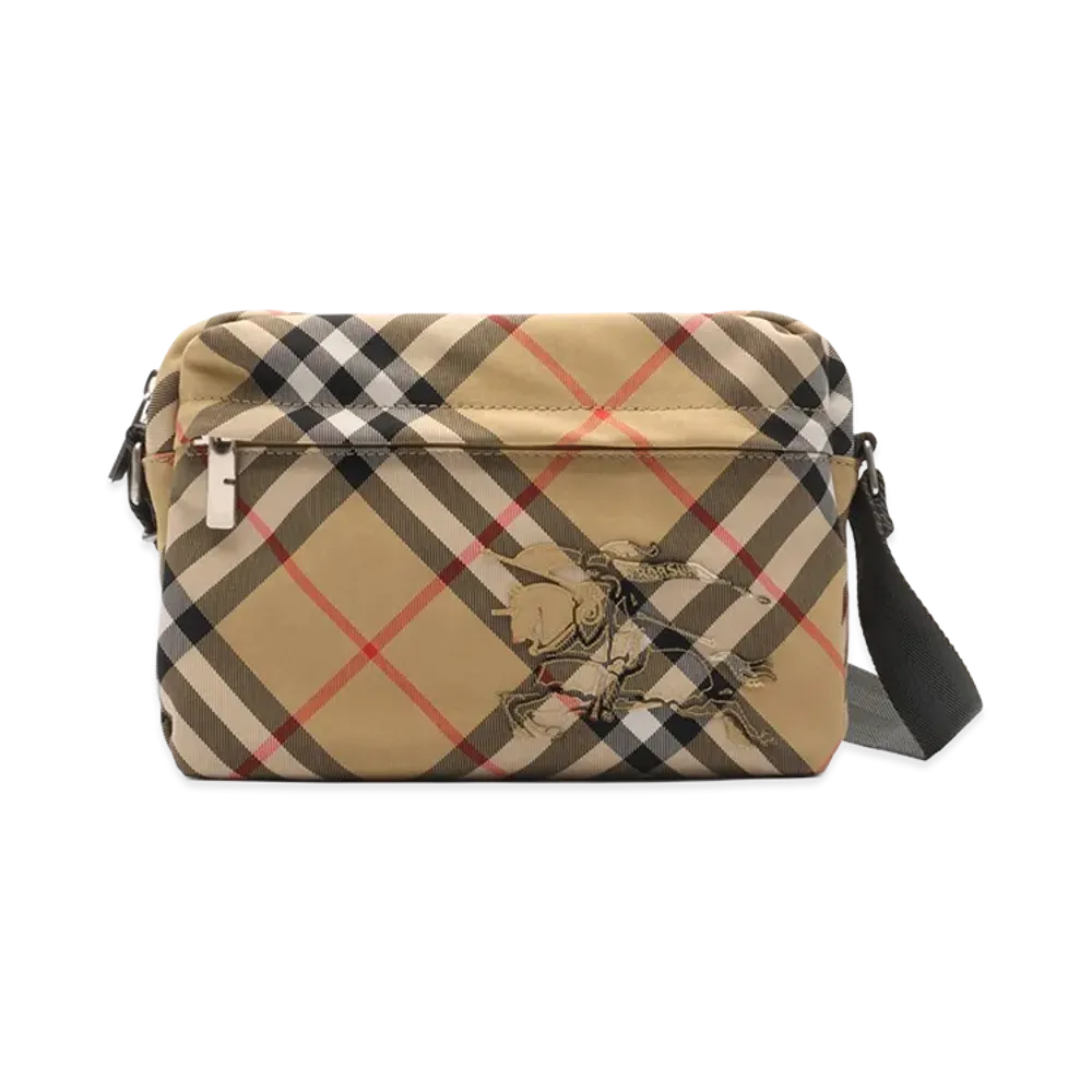 Burberry Small Check Crossbody Bag "Sand Beige"