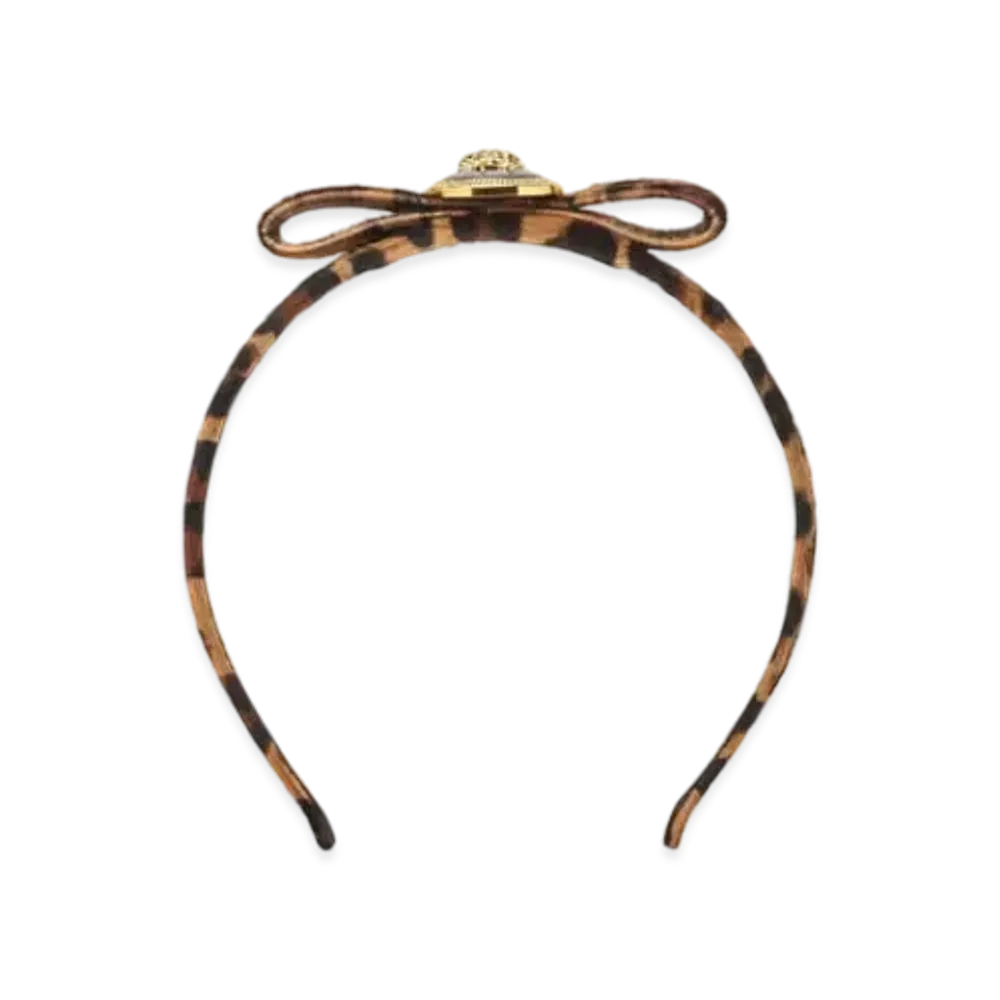 Versace Leopard Gianni Ribbon Headband "Animalier"