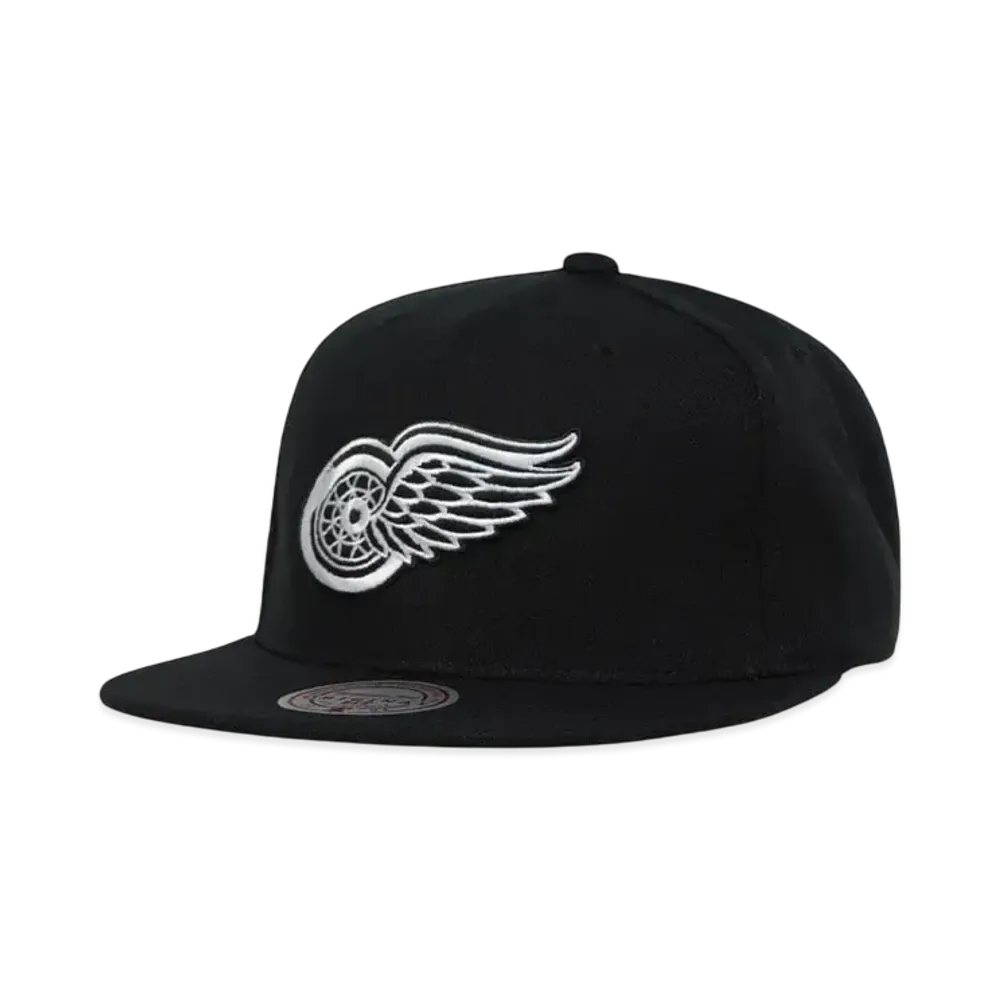 Mitchell&Ness NHL EVERGREEN BLACK WHITE SNAPBACK VINTAGE RED WINGS "BLACK"