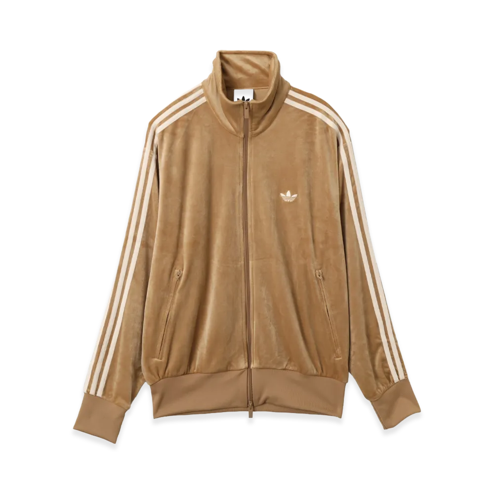 adidas Firebird Velour Track Top "Cardboard"