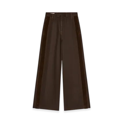 DRIES VAN NOTEN Women's Dyed Denim Pants "Brown"