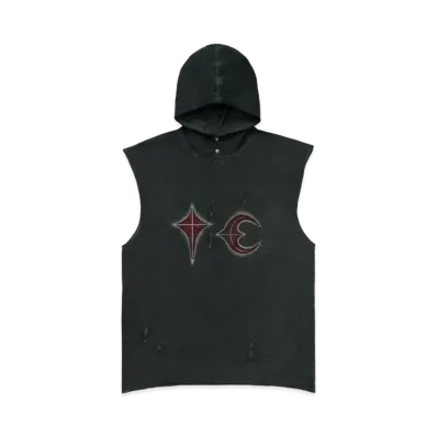 THUG CLUB Rock Hooded Vest "Grey"