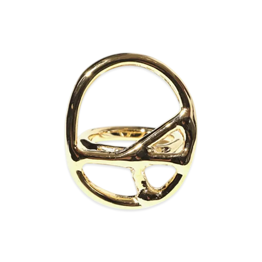 NEEDLES Large Peace Ring - Gold Plate "Gold"