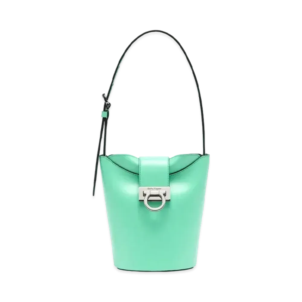 Salvatore Ferragamo Trifolio Shoulder Bag "Fresh Mint"