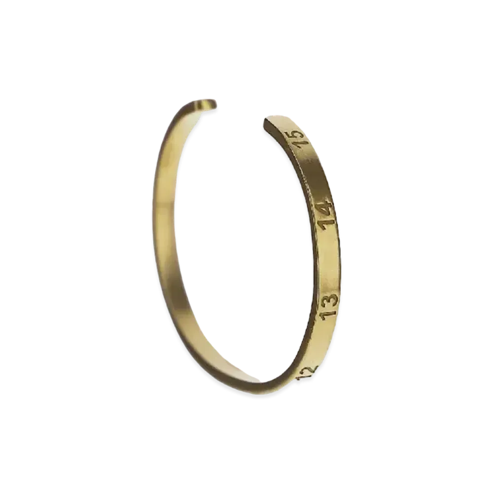 Maison Margiela Numerical Slim Cuff Bracelet "Gold"