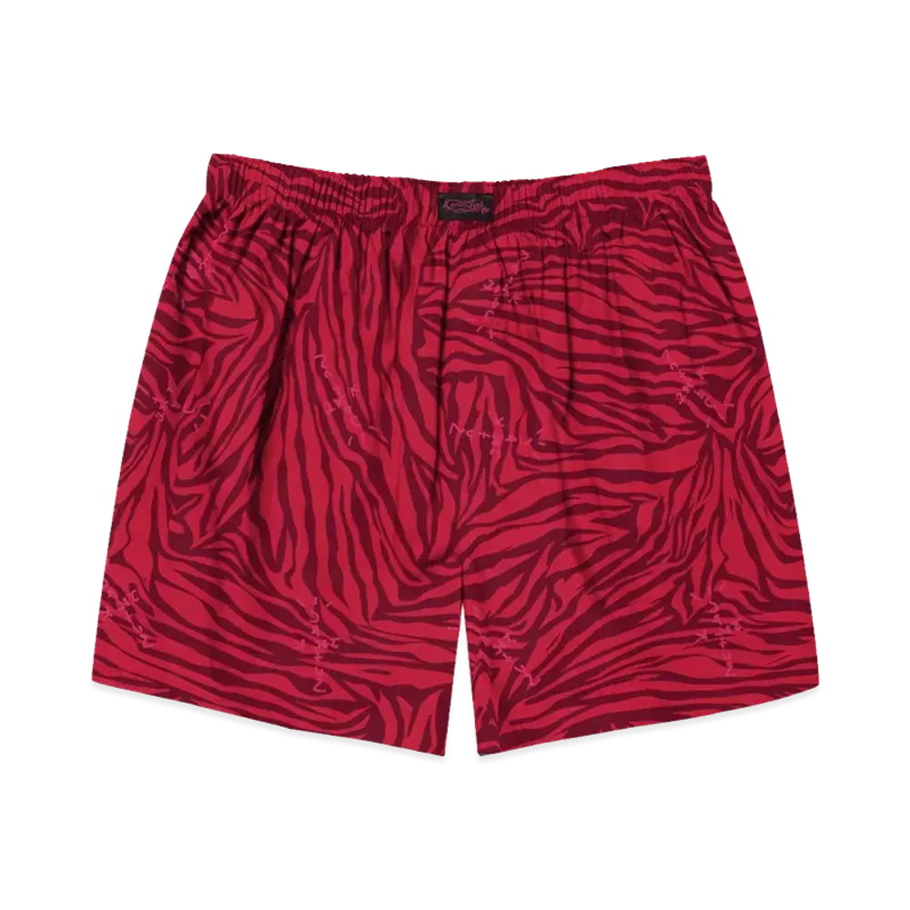 Travis Scott Cactus Jack x Nike Zebra Print Boxers "Red"