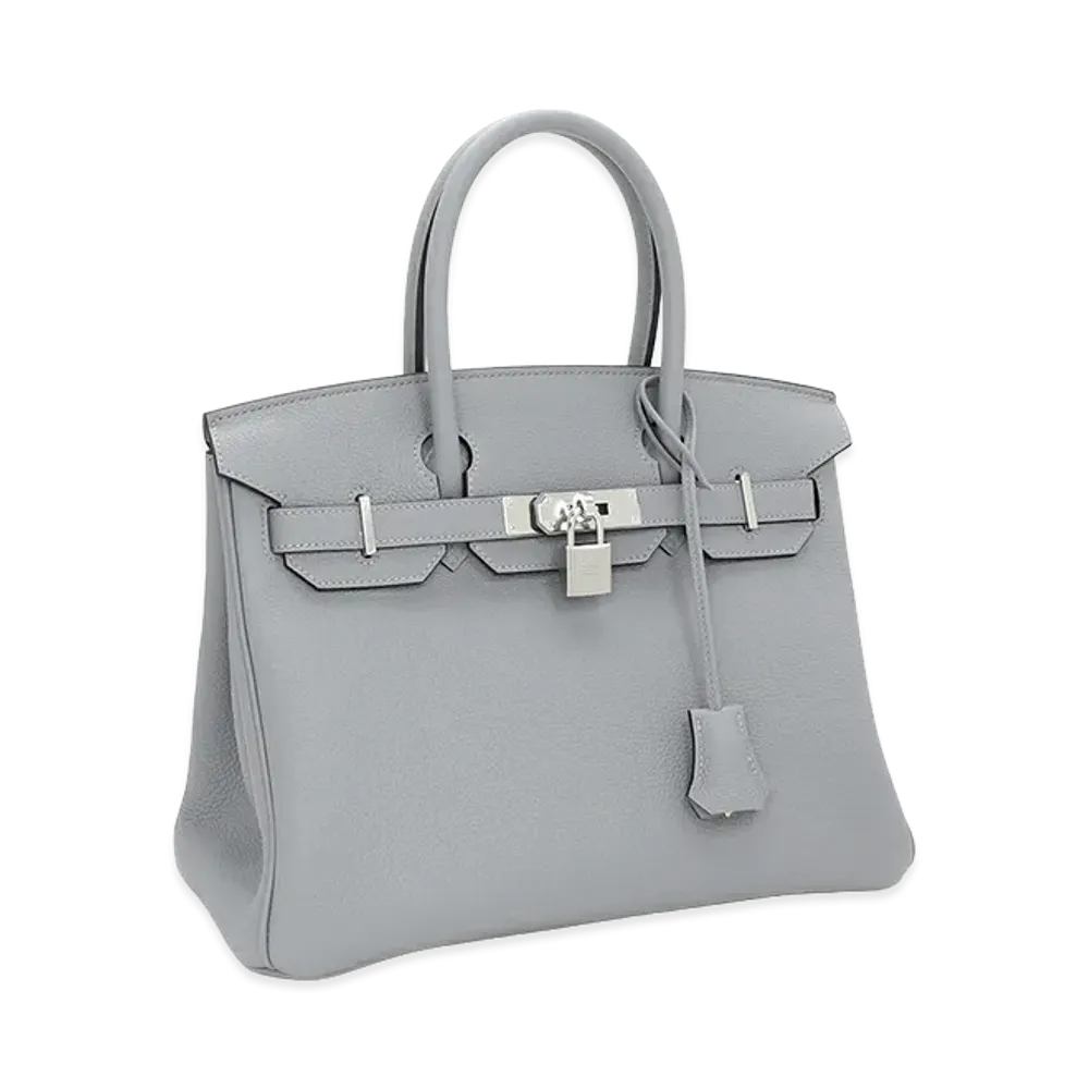 Hermes Women's Birkin 30cm Togo Handbag "Gris Pantin"