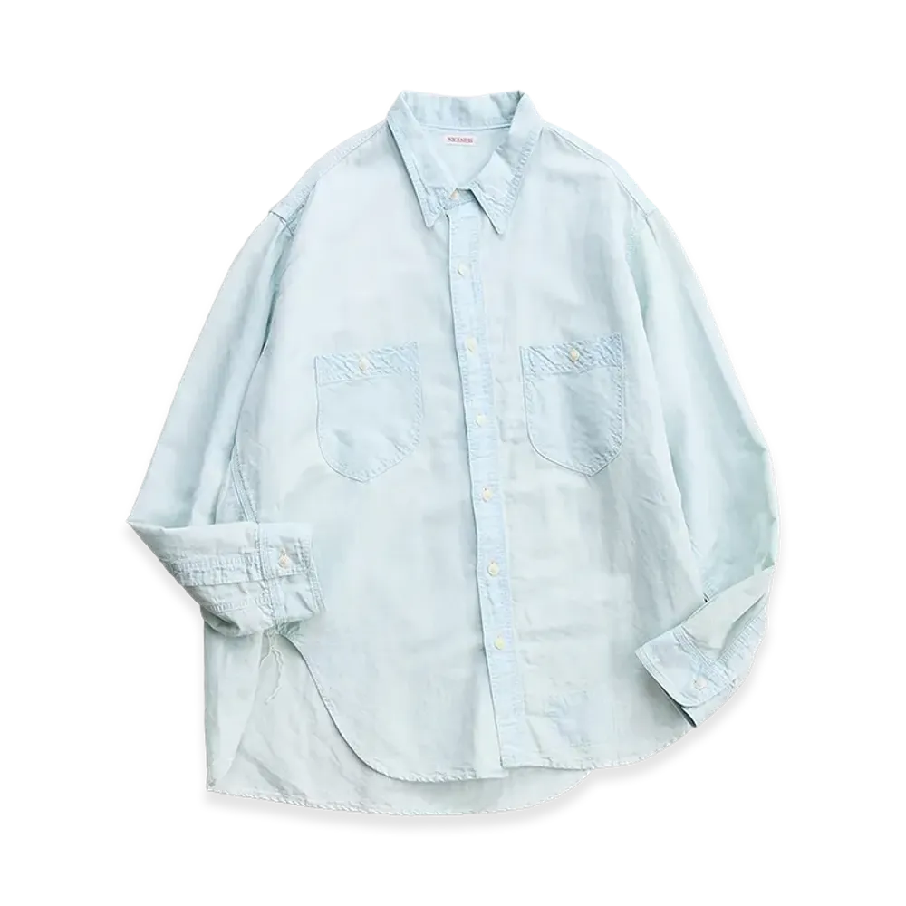NICENESS Elmes Articulated Shirt "Ice Blue"