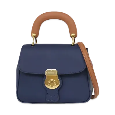 Burberry Dk88 Leather 2Way Bag "Navy"