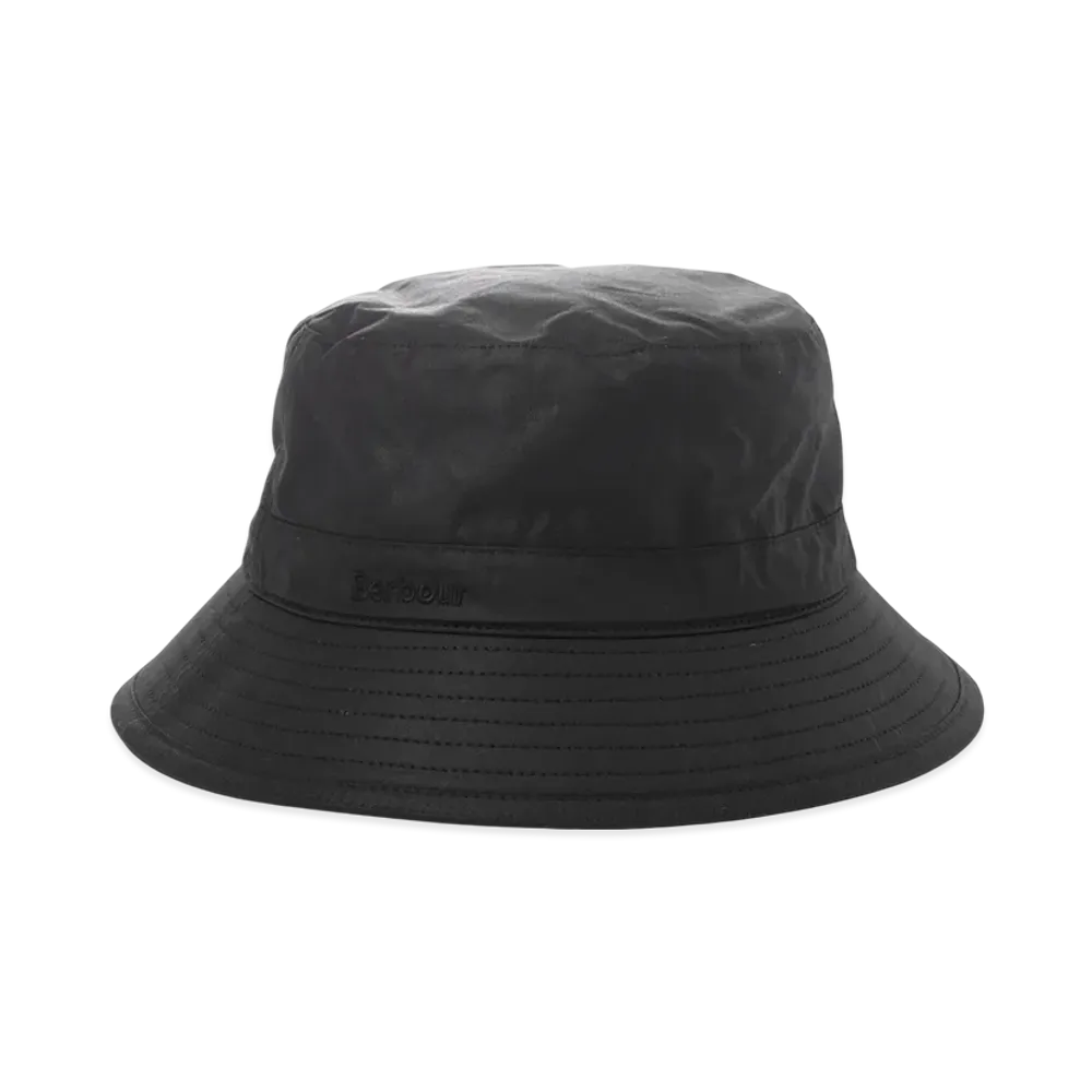 Barbour Wax Sports Bucket Hat "Black"