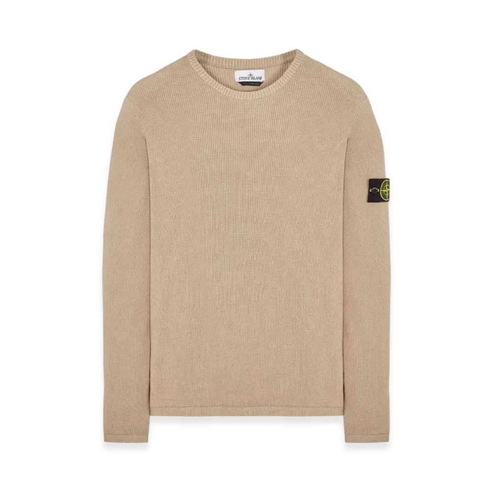Stone Island 507D8 Ribbed Soft Cotton Crewneck Knit - 23SS "Dove Grey"