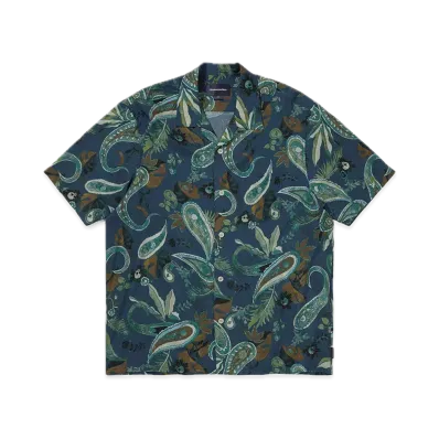 thisisneverthat Weird Paisley S/S Shirt "Navy"