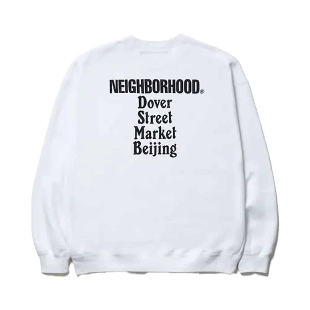 NEIGHBORHOOD x Dover Street Market Beijing Sweat Shirt "White"