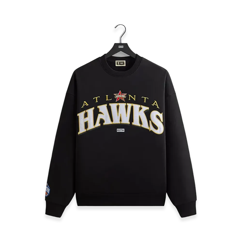 Kith x NBA All-Star Atlanta Hawks Nelson Crewneck "Black"