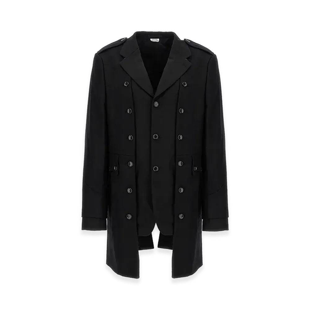 COMME des GARCONS HOMME Double Layer Blazer Coat "Black"