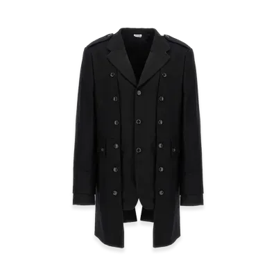 COMME des GARCONS HOMME Double Layer Blazer Coat "Black"