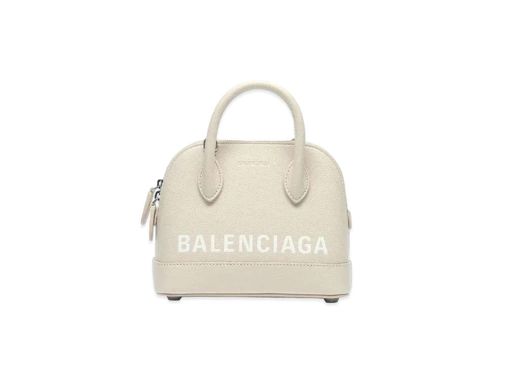 BALENCIAGA Women's Ville XXS Top Handle Bag "Cream/White"