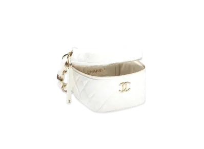 CHANEL Clutch Bag Lambskin "White"