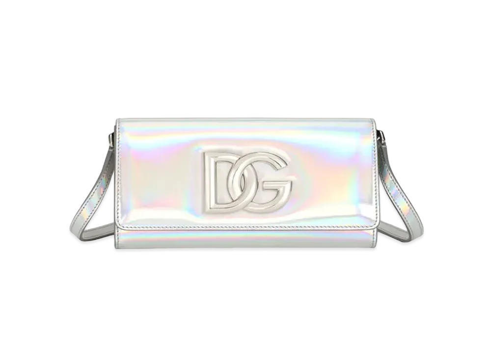 Dolce&Gabbana 3.5 Clutch Strobo Calfskin "Silver"