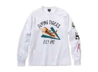 THE REAL McCOY'S MILITARY L/S TEE / FEI HU "White"